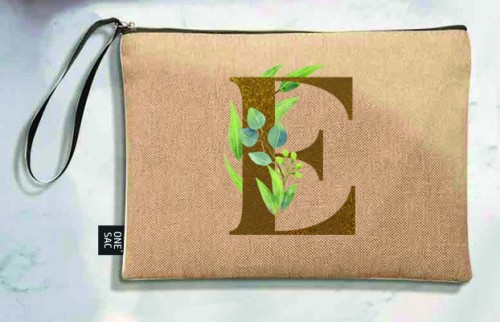 Sac à main Lettre E (Modèles variés) (25 × 18 × 1 cm)